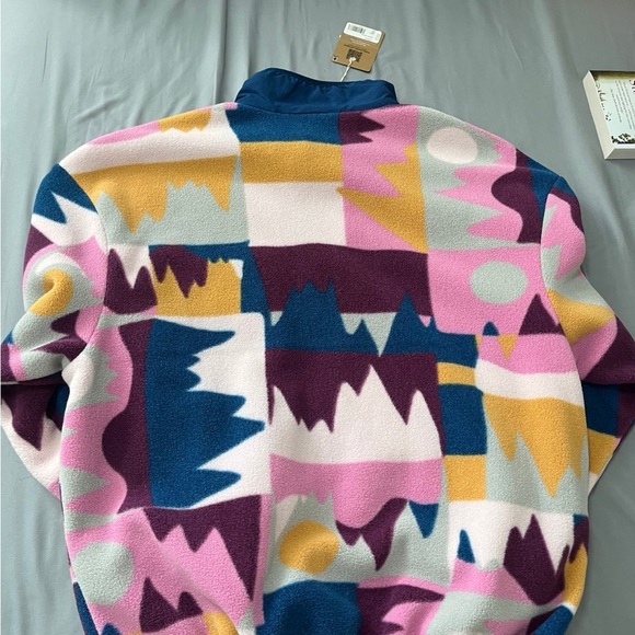 Patagonia Synchilla Full Zip Fleece Jacket Women medium Frontera Marble Pink NWT - Picture 2 of 3